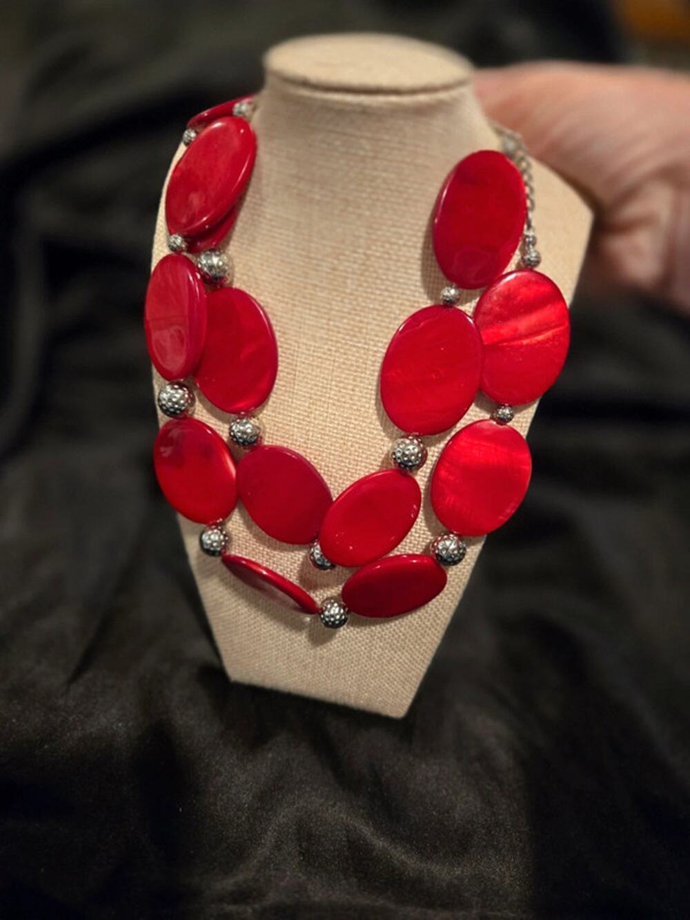 Vintage Jubilee glass necklace